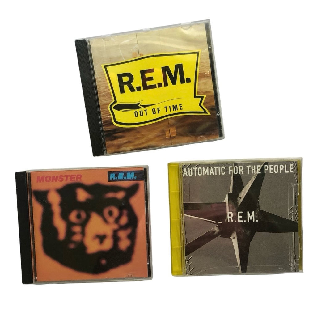 3 R.E.M. Music CD’s Out of Time Monster Automatic For The People REM
